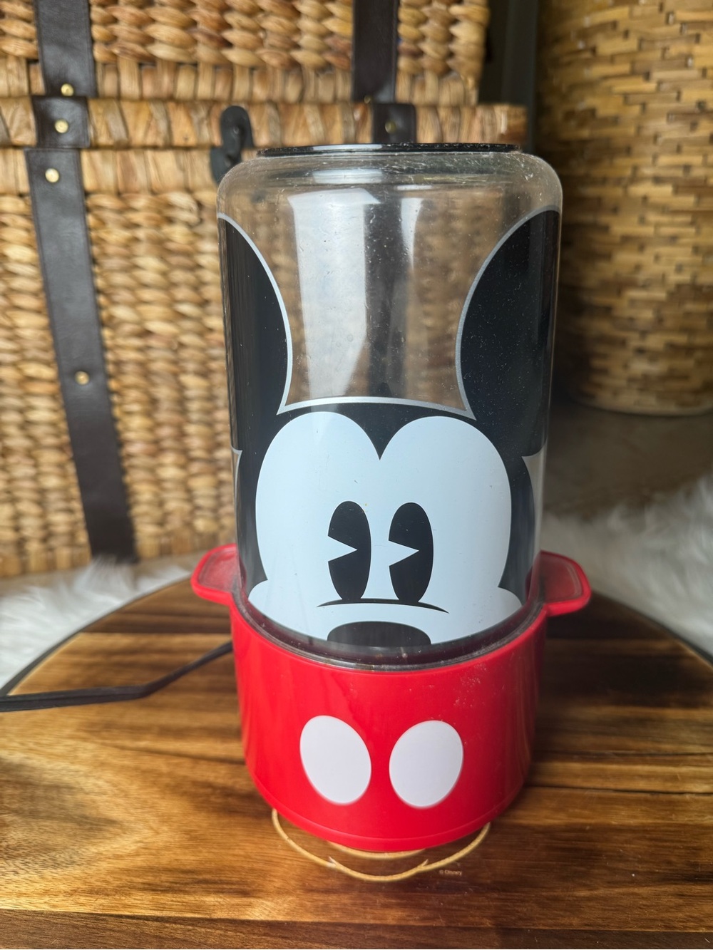 Disney Mickey Mouse Red and Black Electric popcorn popper